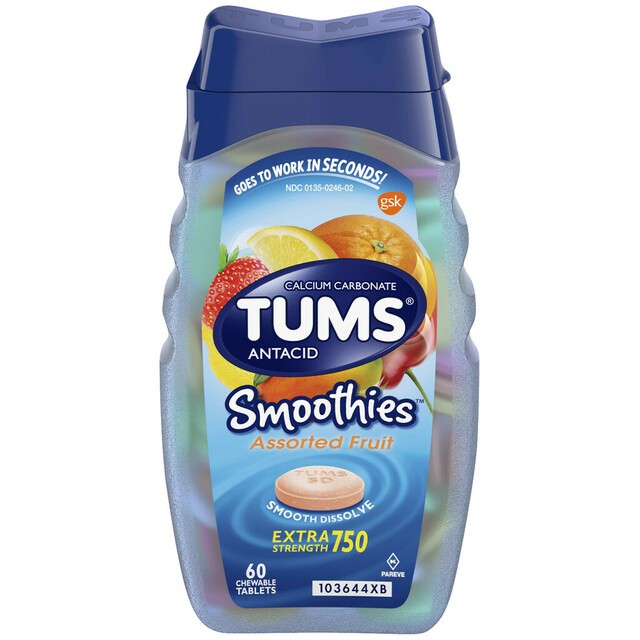 TUMS® Smoothies Antacid Chewable Tablets - Assorted Fruit