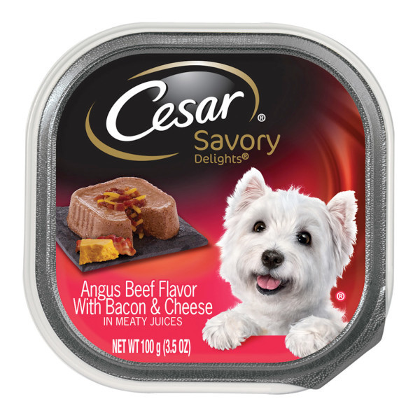 Cesar® SAVORY DELIGHTS Angus Beef Flavor with Cheese & Bacon