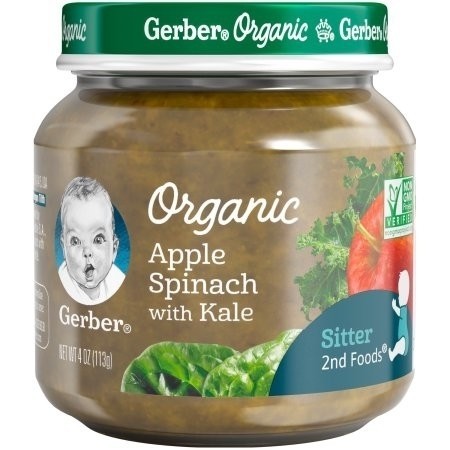 Gerber® Organic 2nd Foods Apple Spinach with Kale