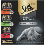 Sheba® PERFECT PORTIONS Paté Multipack Savory Chicken, Roasted Turkey, and Tender Beef