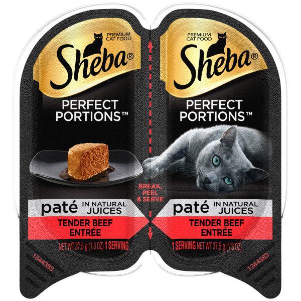 Sheba® PERFECT PORTIONS Paté in Natural Juices Tender Beef