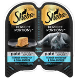 Sheba® PERFECT PORTIONS Paté in Natural Juices Tender Whitefish & Tuna