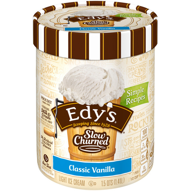EDY'S SLOW CHURNED Classic Vanilla Light Ice Cream