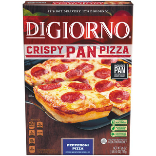 DIGIORNO Pan Pepperoni Crispy Frozen Pizza