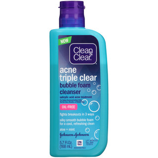 Clean & Clear® Acne Triple Clear Bubble Foam Cleanser