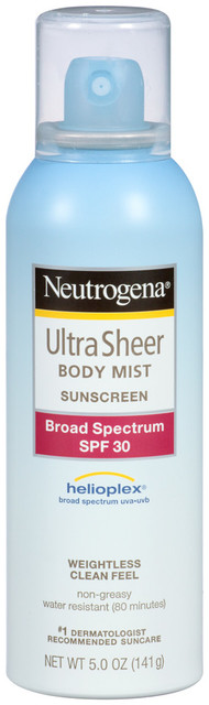 Neutrogena® Ultra Sheer Body Mist Sunscreen Broad Spectrum SPF 30