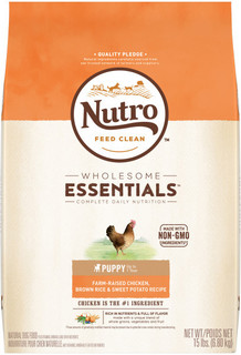 NUTRO® WHOLESOME ESSENTIALS Puppy Farm-Raised Chicken, Brown Rice & Sweet Potato 