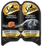 Sheba® PERFECT PORTIONS Paté in Natural Juices Gourmet Chicken & Tuna 