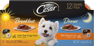 Cesar® SUNRISE Wet Dog Food Breakfast and Dinner Mealtime Variety Pack