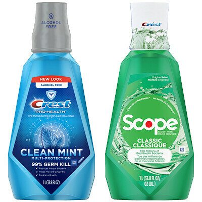 Crest or Scope Mouthwash
