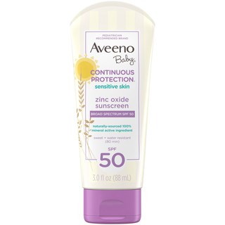 Aveeno® Baby® Continuous Protection Zinc Oxide Mineral Sunscreen, SPF 50