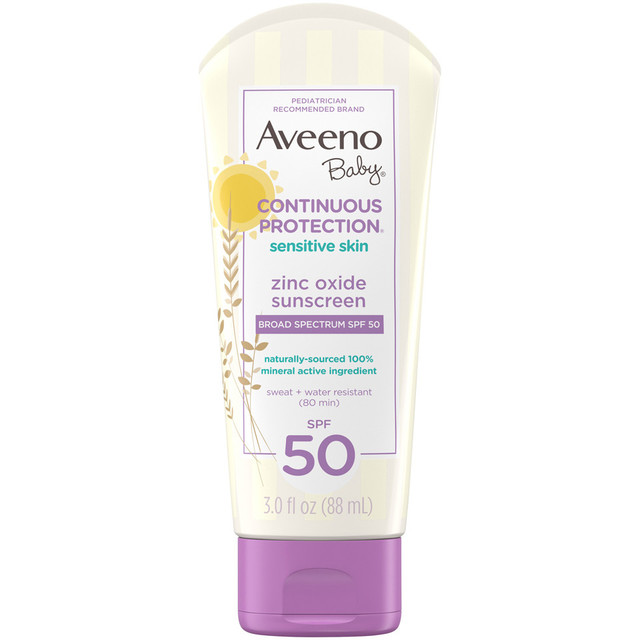 Aveeno® Baby Continuous Protection Zinc Oxide Mineral Sunscreen, SPF 50