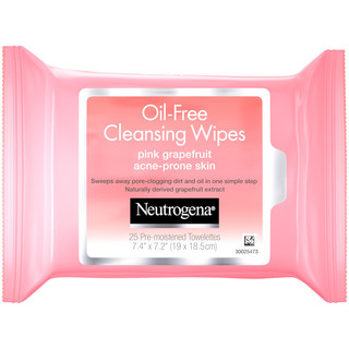 Neutrogena® Oil-Free Facial Cleansing Wipes with Pink Grapefruit