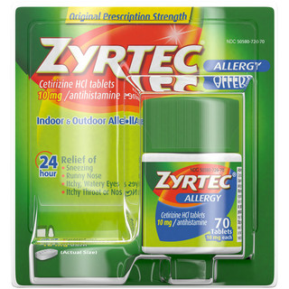 Zyrtec® 24 Hour Allergy Relief Tablets with 10 mg Cetirizine HCl