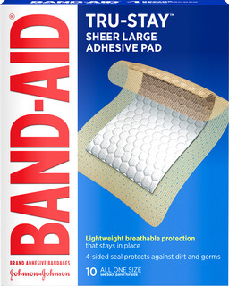 Band-Aid® Tru-Stay™ Sheer Large Adhesive Pad
