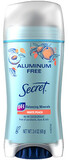 Secret Fresh, Outlast or Aluminum Free Deodorant