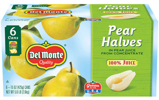 Del Monte® Pear Halves in 100% Juice