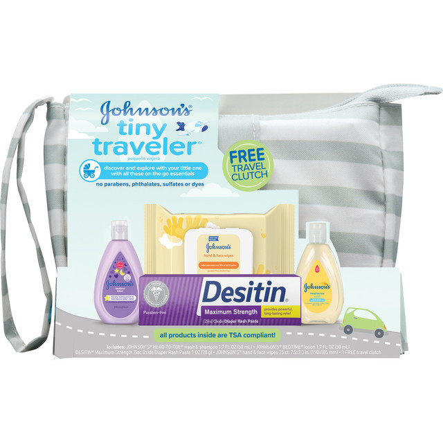 Johnson's® Tiny Traveler Baby Gift Set, Bath & Skin Essentials