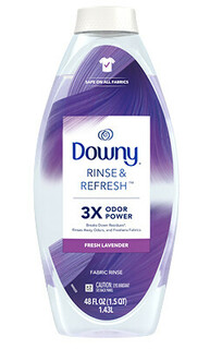 Downy Rinse, Liquid Fabric Conditioner, WrinkleGuard Sheets (see below)