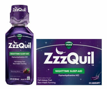 Vicks ZzzQuil Product