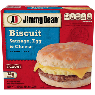 Jimmy Dean® Sausage, Egg & Cheese Biscuit Sandwiches