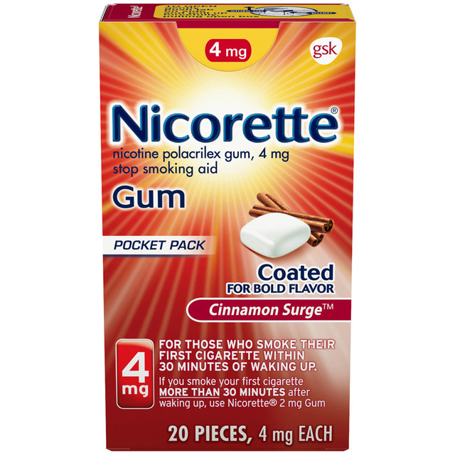 Nicorette Cinnamon Surge Gum
