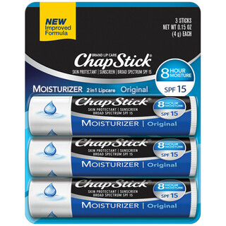 Chapstick Lip Balm Original Flavor Triple Pack