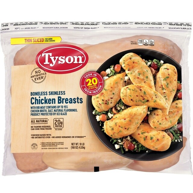 Tyson Frozen All Natural Chicken Breasts