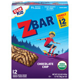 Clif KID Zbar Organic Bars Family Pack | Chocolate Chip