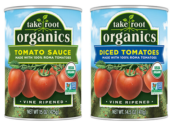 Take Root Organics™ Tomato Sauce and Diced Tomatoes
