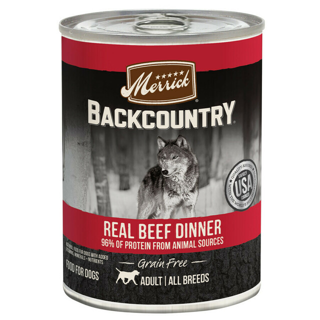 Merrick Backcountry Real Beef Dinner Wet Dog Food