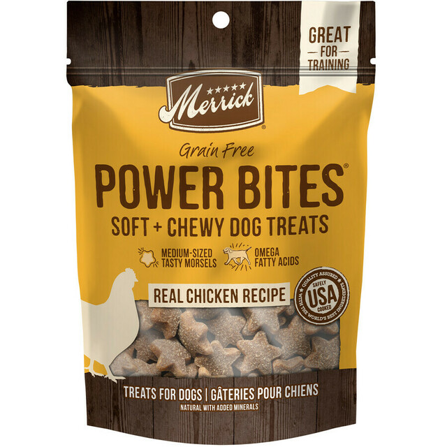 Merrick Grain Free Power Bites With Real Chicken Recipe Dog Treats