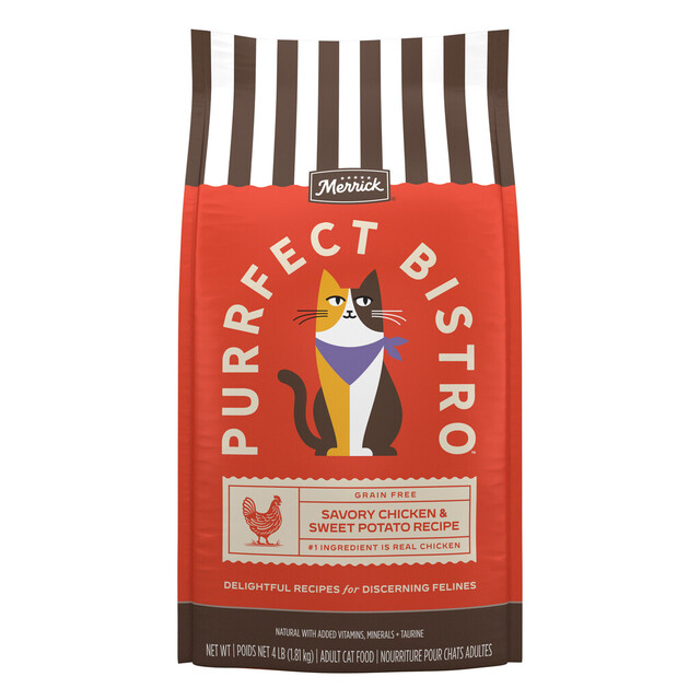 Merrick Purrfect Bistro Grain Free Real Chicken and Sweet Potato Recipe Dry Cat Food