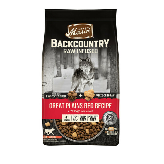 Merrick Backcountry Great Plains Red Recipe With Freeze Dried Raw Pieces Dry Dog Food