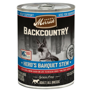 Merrick Backcountry Grain Free Hero's Banquet Stew Wet Dog Food