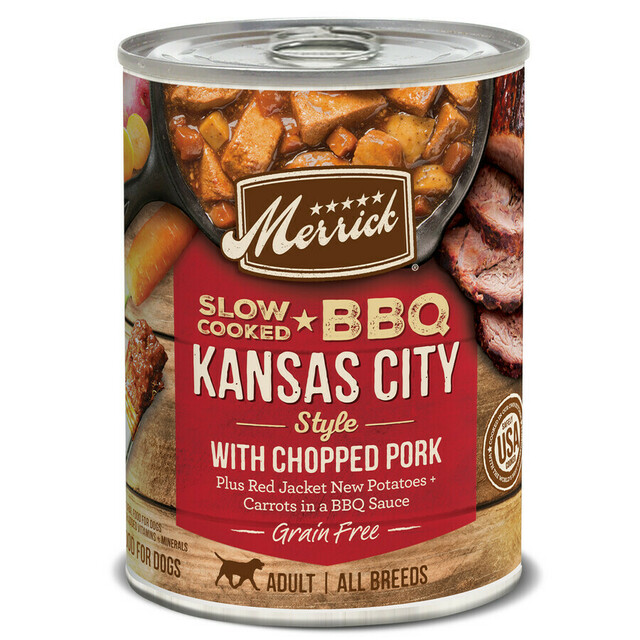 Merrick Grain Free Slow-Cooked BBQ Kansas City Style With Pork Wet Dog Food
