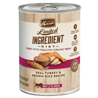 Merrick Limited Ingredient Diet Healthy Grains Real Turkey Recipe Wet Dog Food