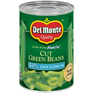 Del Monte 50% Reduced Sodium Cut Green Beans