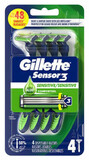 Gillette Sensor3 Sensitive Men’s Disposable Razor