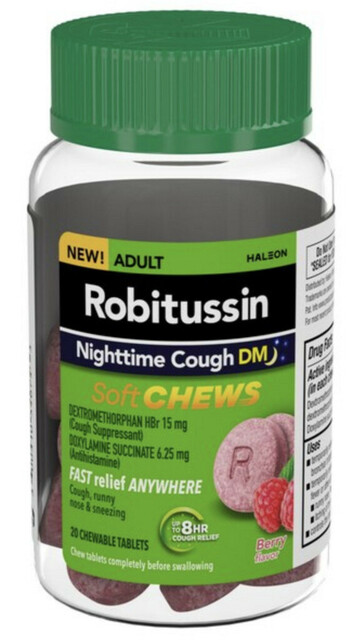 Robitussin® Nighttime Soft Chew Long Acting Cough