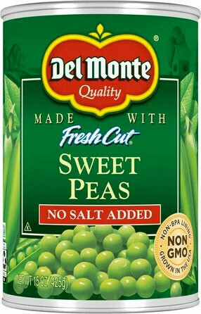 Del Monte No Salt Added Sweet Peas