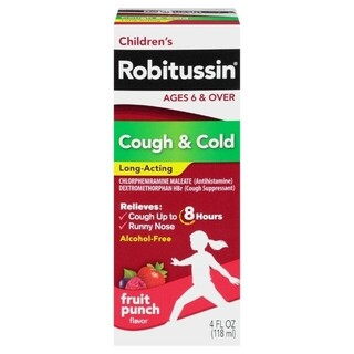 Robitussin Children’s Long-Acting Cough and Cold Medicine Fruit Punch