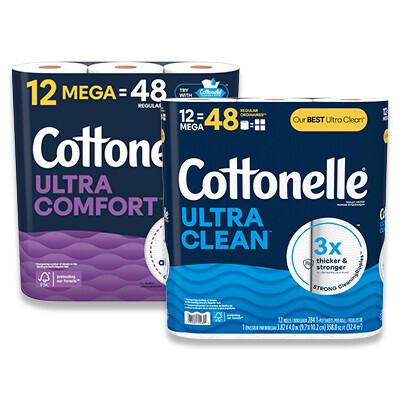 Cottonelle Ultra Clean & Ultra Comfort Toilet Paper