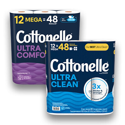 Cottonelle Ultra Clean & Ultra Comfort Toilet Paper