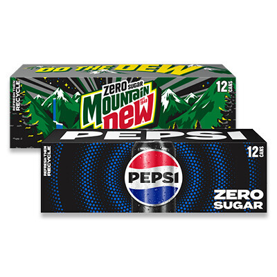 Pepsi Zero Sugar & Mountain Dew Zero Sugar