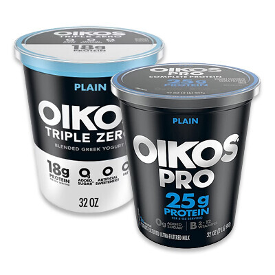 OIKOS® Triple Zero & PRO Plain Yogurt