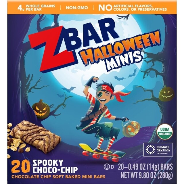 Clif Z Bar Halloween Minis Spooky Choco-Chip Energy Bars