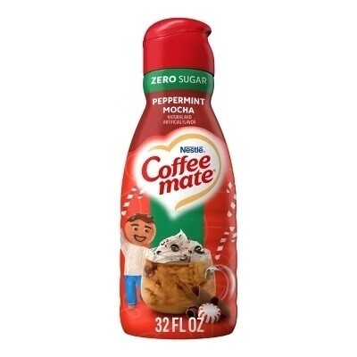 Coffee mate® Peppermint Mocha Zero Sugar Liquid Coffee Creamer 