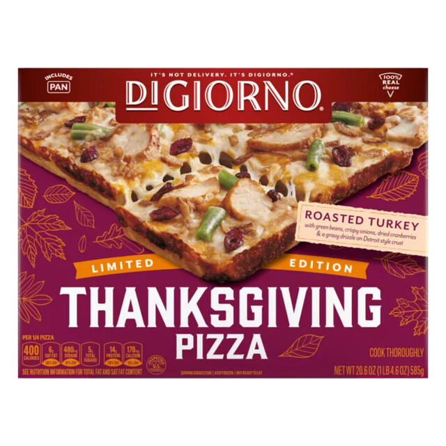 DiGiorno Detroit Style Crust Thanksgiving Pizza