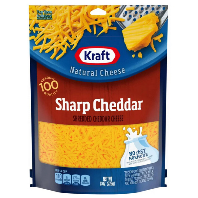 Kraft Natural Shredded - Sharp Cheddar